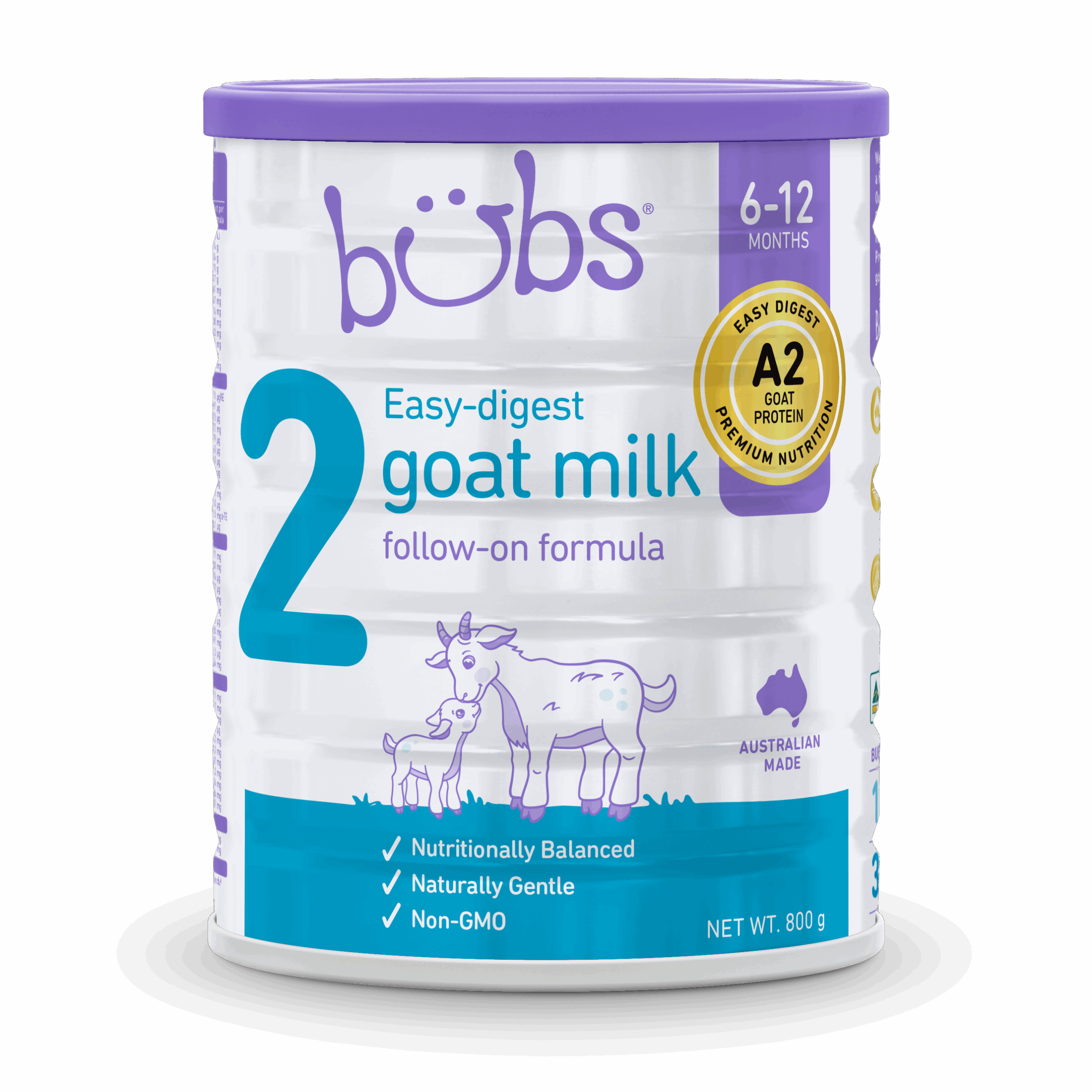 Bubs Easy-Digest Goat milk Follow-on Formula S2 800g – (CHINA)