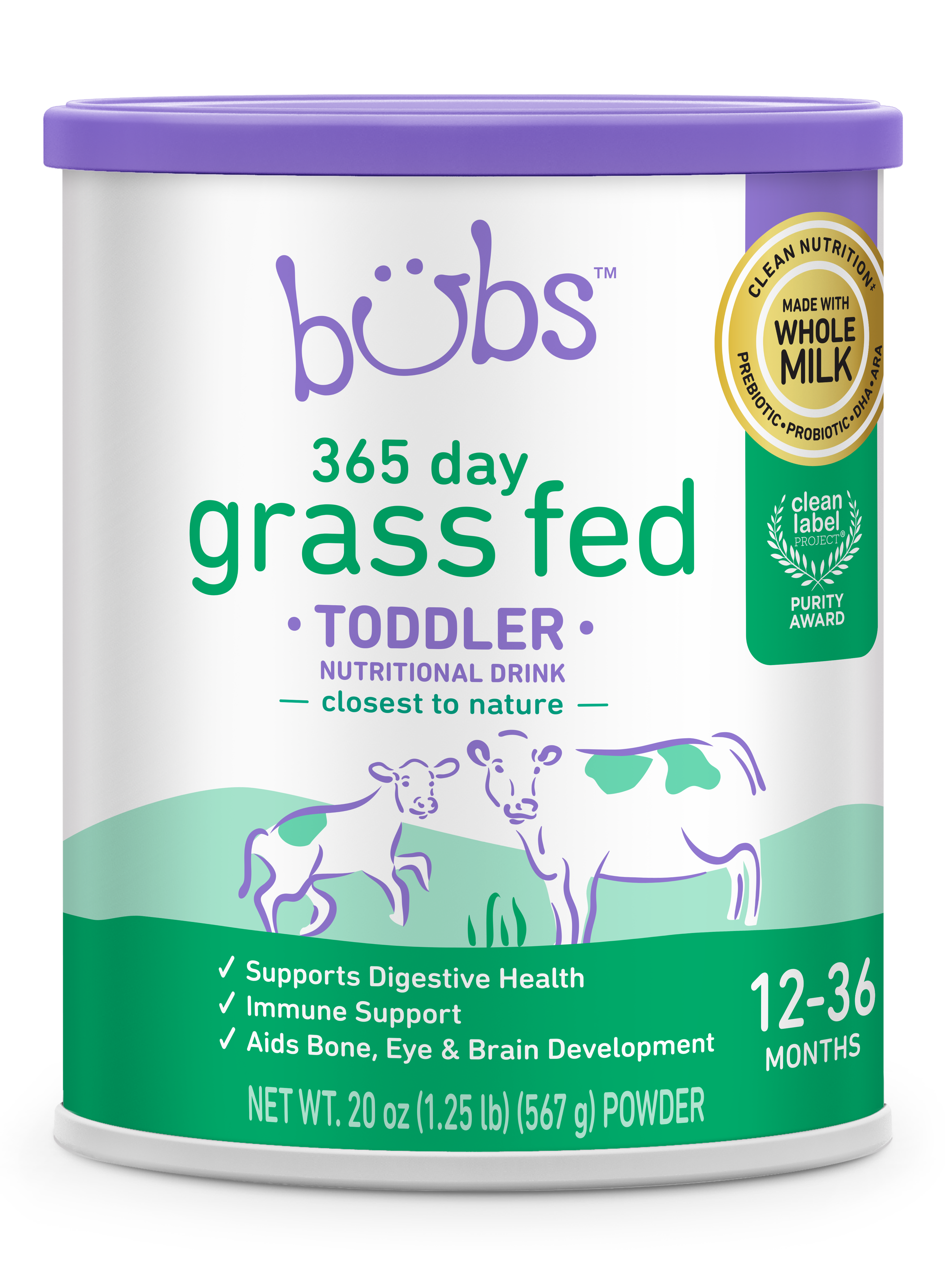 Bubs Grass-Fed Toddler Drink 567g/ 20oz