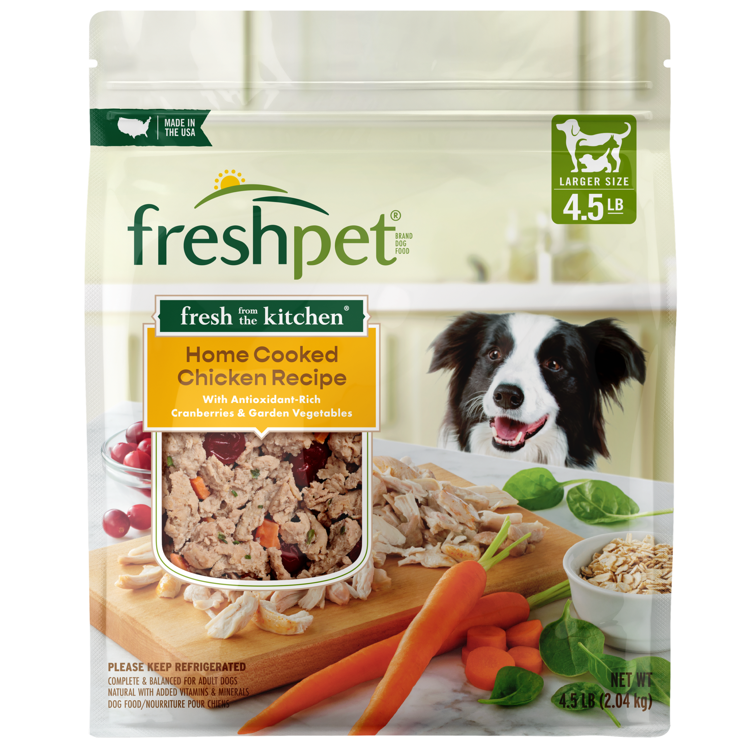 FRESHPET SELECT DOG FRESH FROM THE KITCHEN CHICKEN RECIPE 4.5 LB