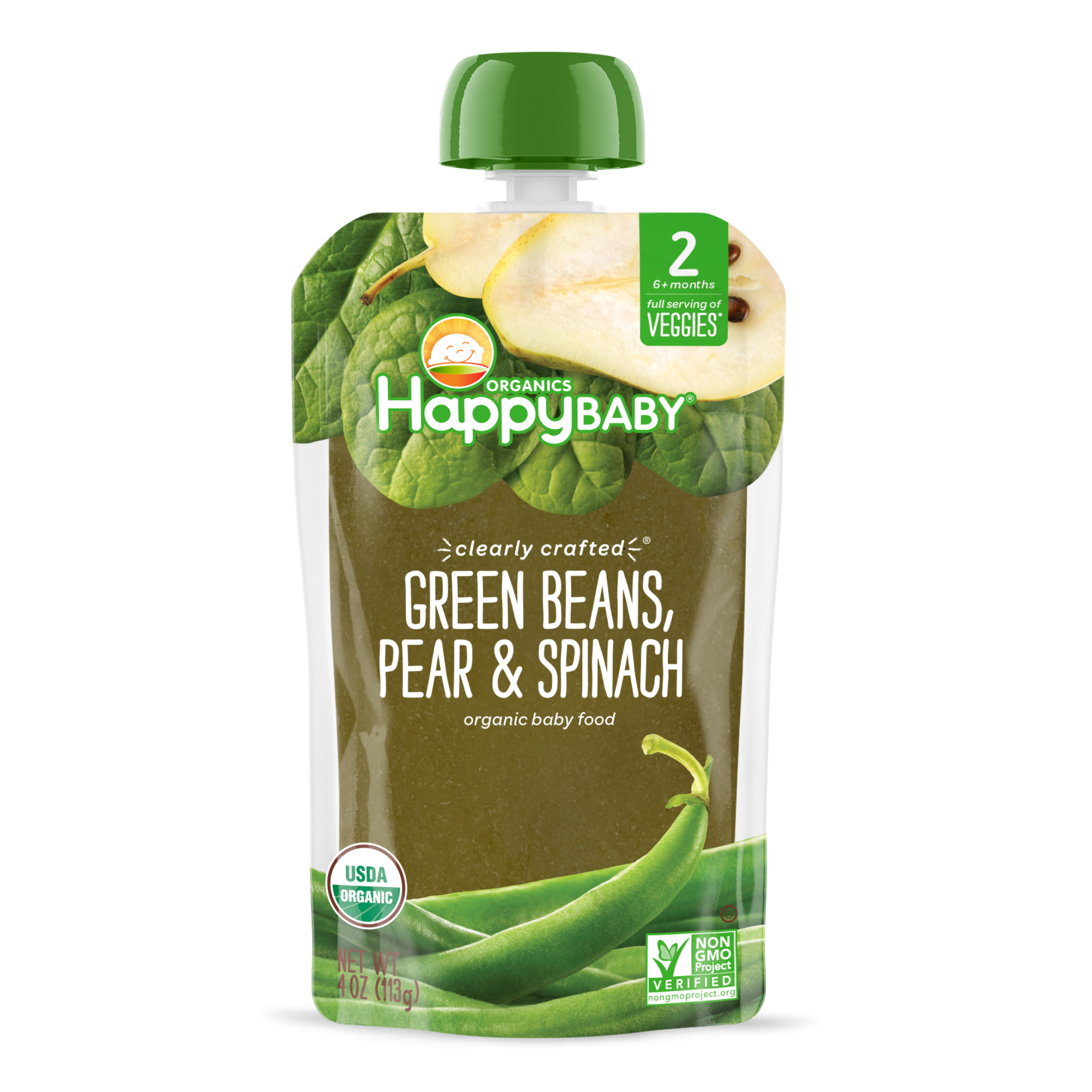 Green Beans, Spinach, & Pears