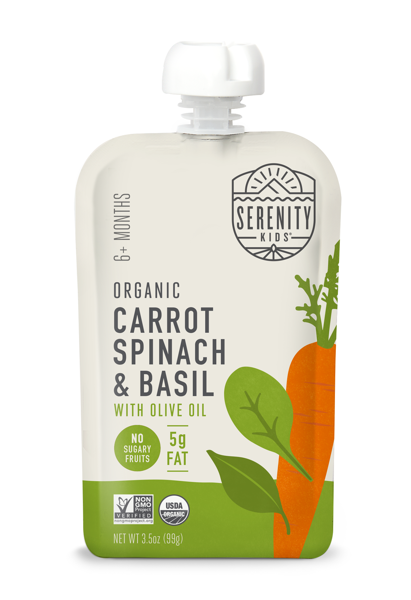 Organic Carrot Spinach & Basil