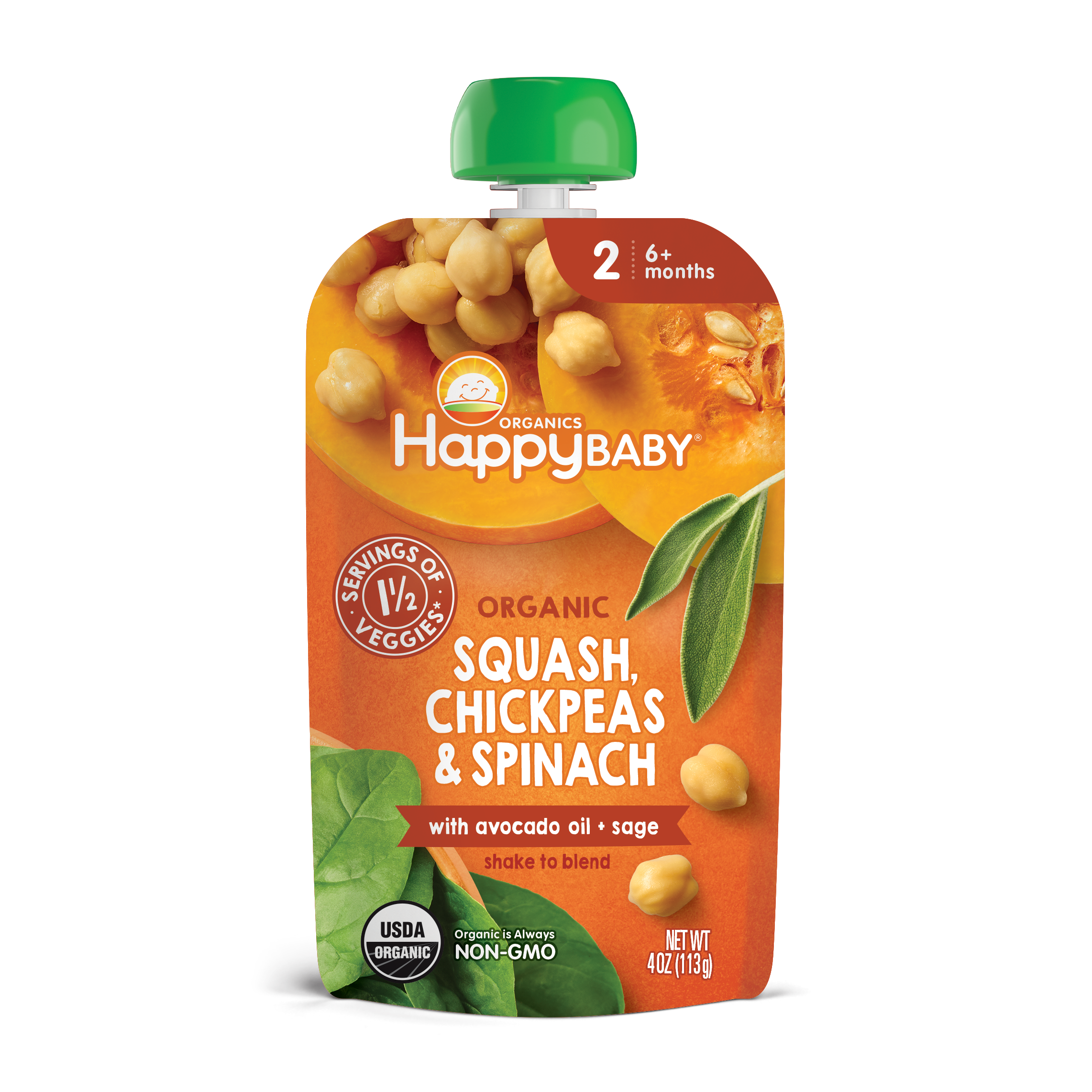 Squash, Chickpea, Spinach, Avocado Oil