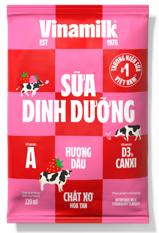 Vinamilk Nutritious Milk – Strawberry Flavour