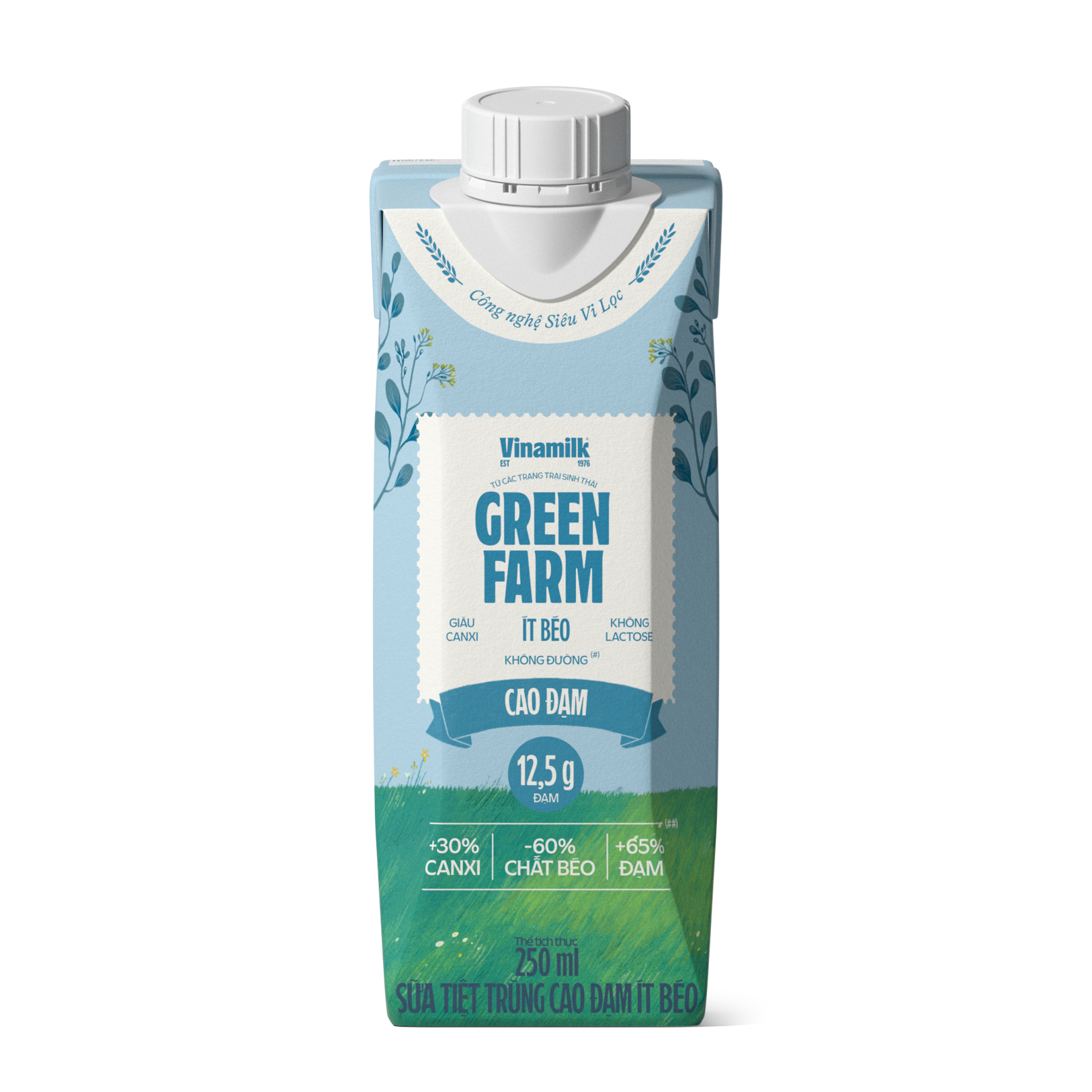 UHT High Protein Low Fat Milk – Vinamilk Green Farm High Protein